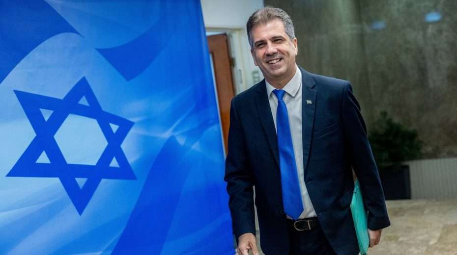 Außenminister Eli Cohen ist auf diplomatischer Ebene unterwegs, um neue Verbündete für Israel im Kampf gegen den Iran zu gewinnen. Foto von Yonatan Sindel/Flash90