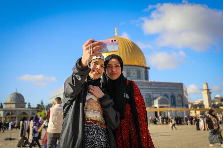 Moslemische Touristen besuchen den Tempelberg, Foto von Jamal Awad/Flash90
