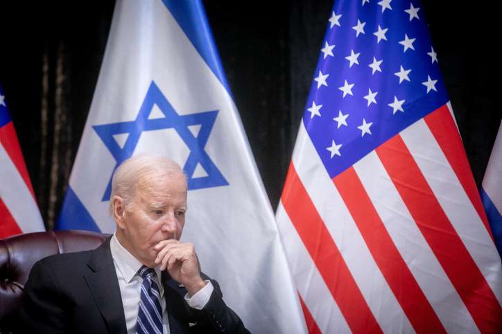 Auf wessen Seite steht Joe Biden? Miriam Alster/Flash90