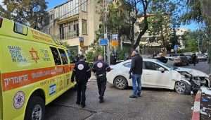 Ein israelischer Mann wurde am 29. Januar 2024 bei einem Terroranschlag mit einem Auto und einem Axtangriff in der nördlichen Stadt Haifa schwer verwundet. Foto: Magen David Adom.