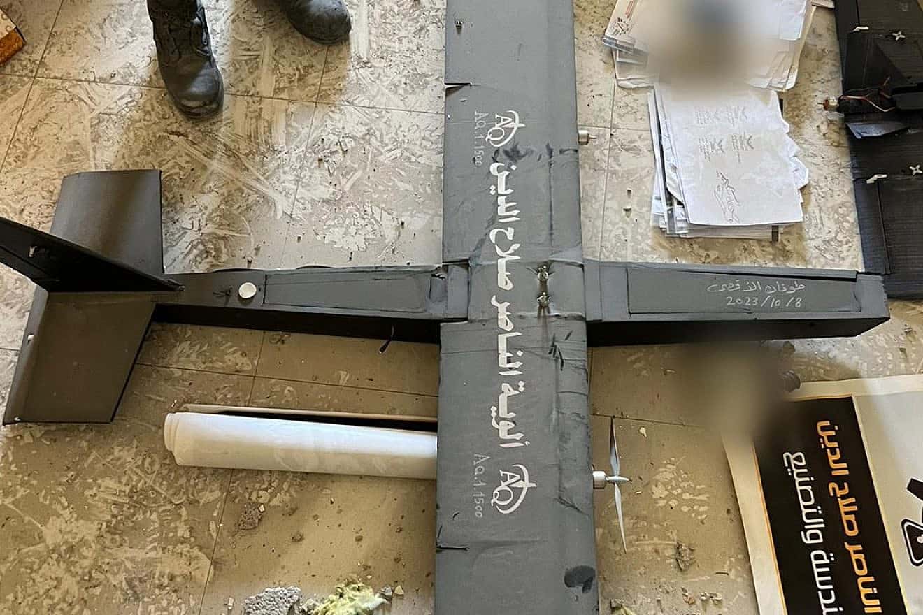 Ein Labor für die Herstellung von Drohnen im zentralen Gazastreifen, 23. März 2024. Foto: IDF.