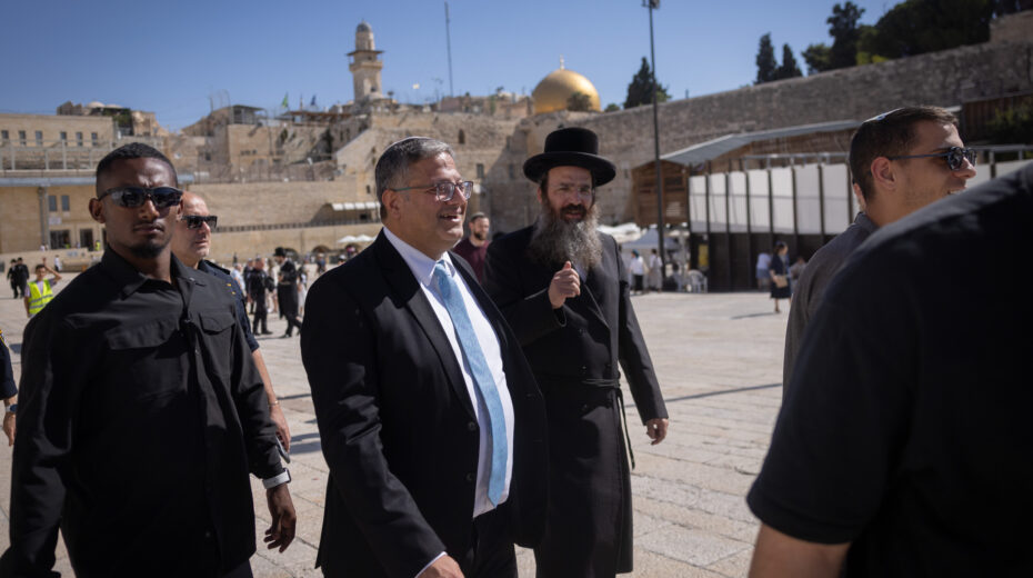 Israels Minister für nationale Sicherheit Itamar Ben-Gvir am 18. Juli 2024 auf dem Tempelberg in Jerusalem. Quelle X/@itamarbengvir.