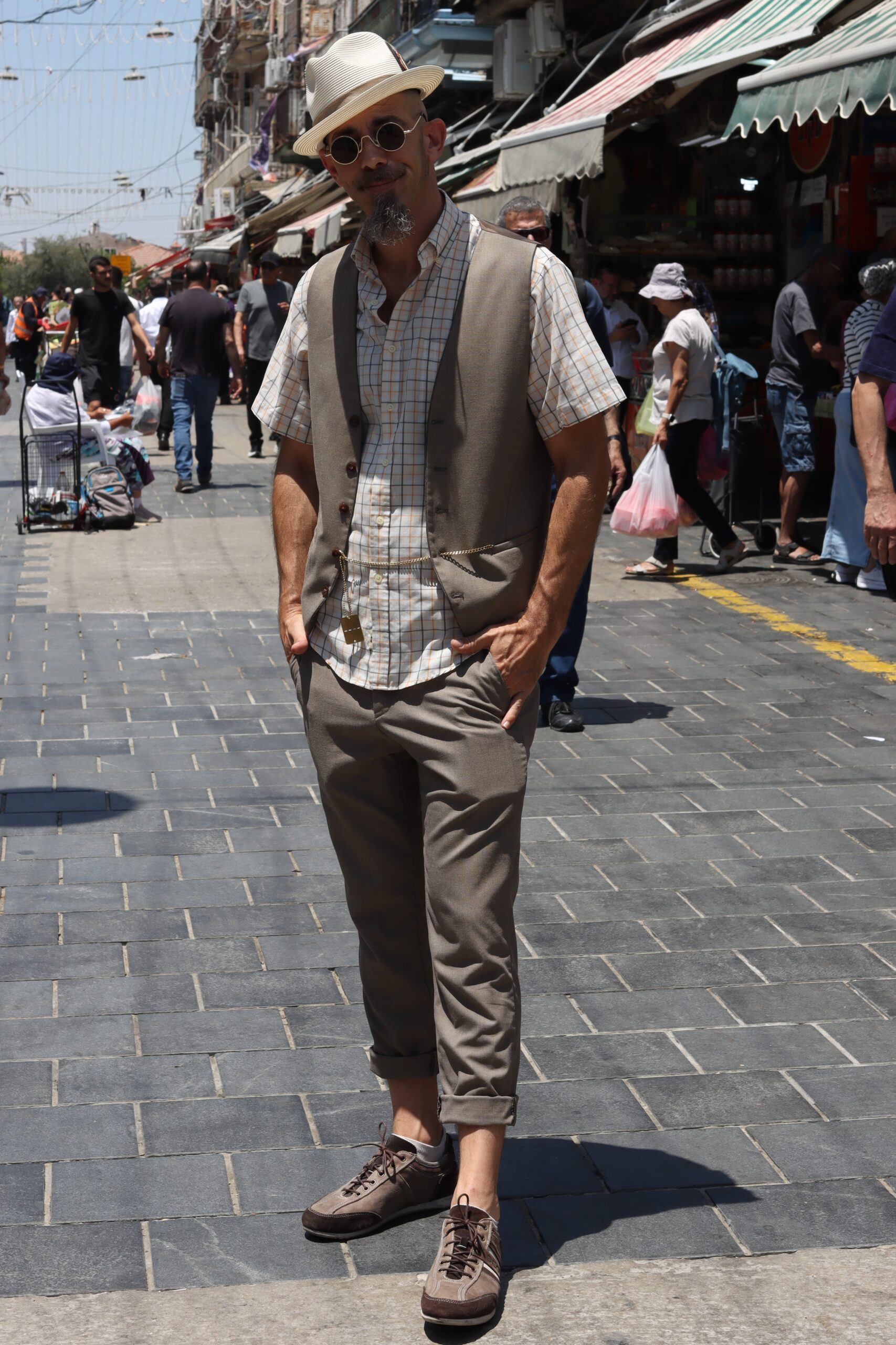 Shuki auf dem Shuk. Foto: Aliza Ashkenazi