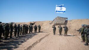 Brigadegeneral Barak Hiram übernimmt das Kommando über die Gaza-Division während einer Zeremonie im nördlichen Gazastreifen am 2. September 2024. Foto: israelische Streitkräfte.