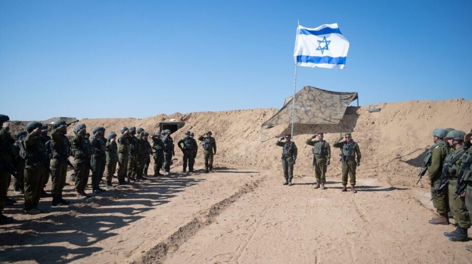 Brigadegeneral Barak Hiram übernimmt das Kommando über die Gaza-Division während einer Zeremonie im nördlichen Gazastreifen am 2. September 2024. Foto: israelische Streitkräfte.