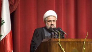 Neuer Chef der Hisbollah: Naim Qassem. Photo: Sebastian Baryli from Wien, Österreich, CC BY 2.0, via Wikimedia Commons