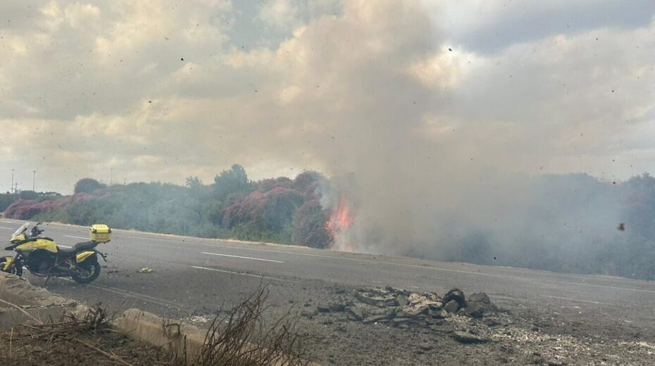 Die Folgen eines Raketenangriffs der Hisbollah auf Zentralisrael am 1. Oktober 2024. Foto: Magen David Adom.
