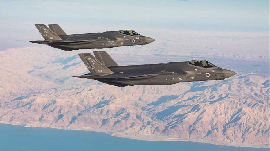 IAF F-35 Tarnkappen-Kampfflugzeuge fliegen im israelischen Luftraum. Foto: IDF Pressesprecher Einheit.