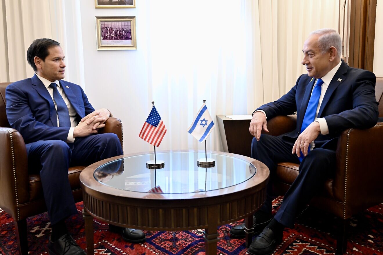 US-Außenminister Marco Rubio mit dem israelischen Ministerpräsidenten Benjamin Netanjahu am 16. Februar 2025 in Jerusalem. Foto von David Azagury/US-Botschaft Jerusalem.