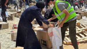 Die Gaza Humanitarian Foundation leistet Hilfe in Gaza, Juni 2025. Foto: GHF.