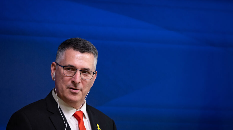 Außenminister Gideon Saar spricht Klartext mit Europa. Foto: Oren Ben Hakoon/Flash90