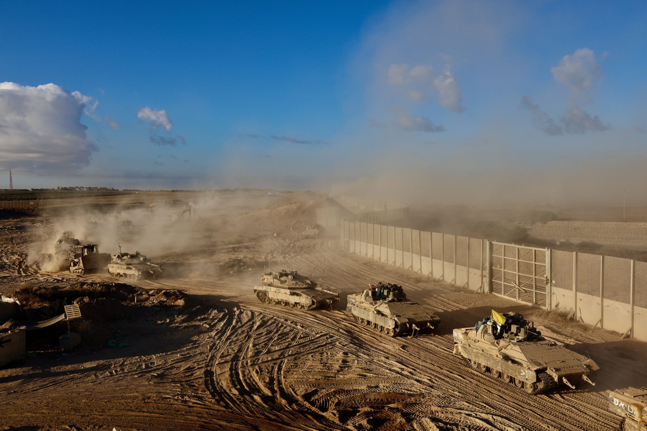 Das 13. Golani-Bataillon der IDF zusammen mit der 7. Panzerbrigade beim Rückzug aus ihren Stellungen im Gazastreifen zurück nach Israel am 10. Oktober 2025. Foto: Oren Cohen/Flash90
