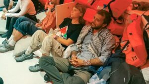 Die israelischen Streitkräfte fangen Dutzende Boote der „Global Sumud Flotilla“ ab, die versuchen, die Blockade des von der Hamas kontrollierten Gazastreifens zu durchbrechen, 1. Oktober 2025. Quelle: Israelisches Außenministerium.