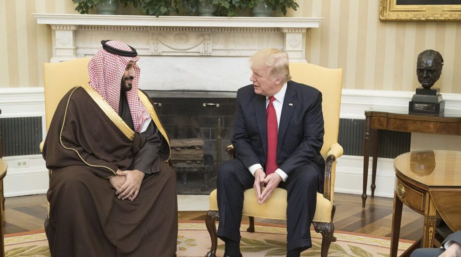 US-Präsident Donald Trump mit dem Kronprinzen von Saudi-Arabien Mohammed bin Salman im Weißen Haus in Washington, D.C., am 14. März 2017, Foto: Shealah Craighead/White House Photo.