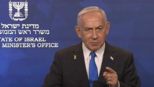 Der israelische Ministerpräsident Benjamin Netanjahu bei einer Videoansprache am 10. Oktober 2025. Bildquelle: GPO.