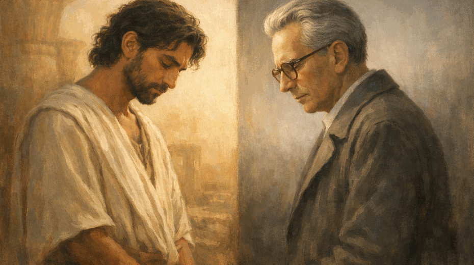 Illustration Joseph und Frankl. KI-erstellt