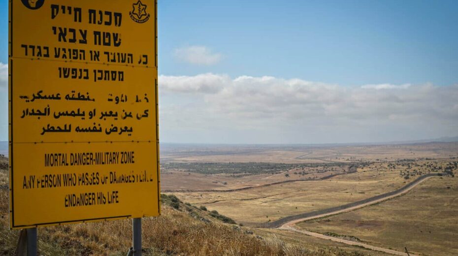 Blick auf die israelische Grenze zu Syrien in den Golanhöhen am 1. August 2025. Foto: Michael Giladi/Flash90.