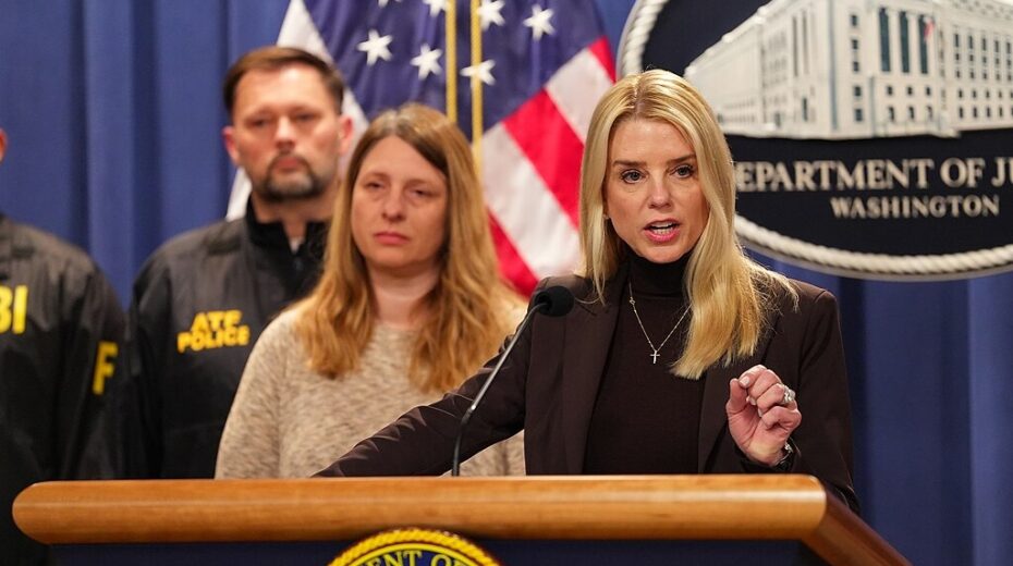 Archivfoto: US-Justizministerin Pam Bondi. Foto: US-Justizministerium