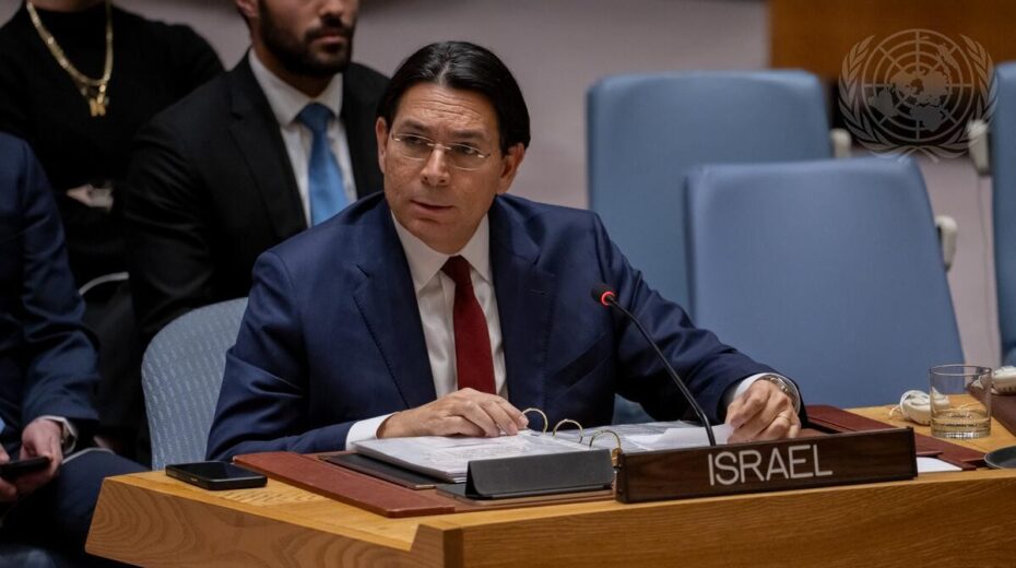 Danny Danon, Ständiger Vertreter Israels bei den Vereinten Nationen, spricht am 24. März 2026 auf der Sitzung des Sicherheitsrats zur Lage im Nahen Osten. Foto: Manuel Elías/U.N. Photo.