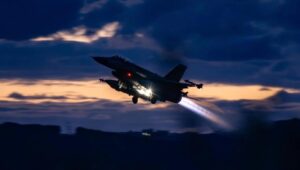 Ein Kampfflugzeug der israelischen Luftwaffe während der „Operation Brüllender Löwe“ gegen die Islamische Republik Iran, 3. März 2026. Bildquelle: Israelische Streitkräfte.