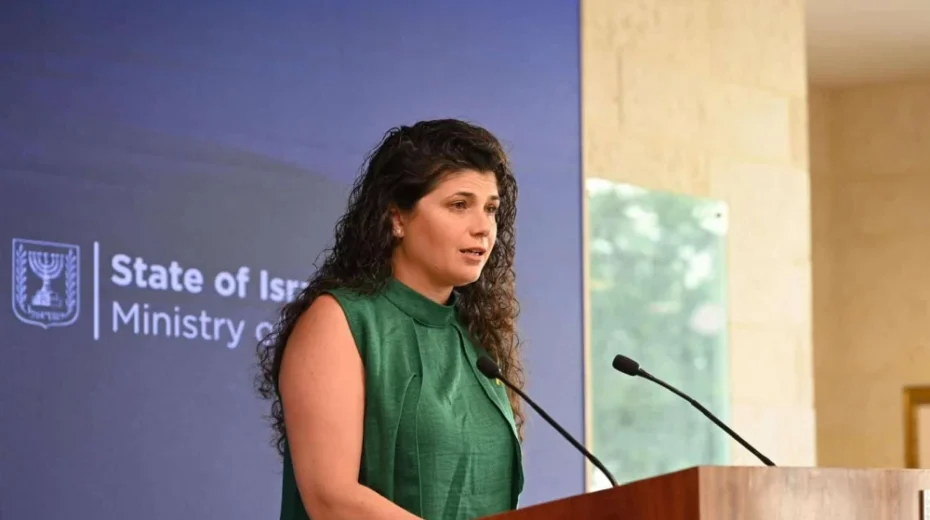 Die stellvertretende israelische Außenministerin Sharren Haskel. Bildnachweis: Mordechai Gordan/Israelisches Außenministerium.