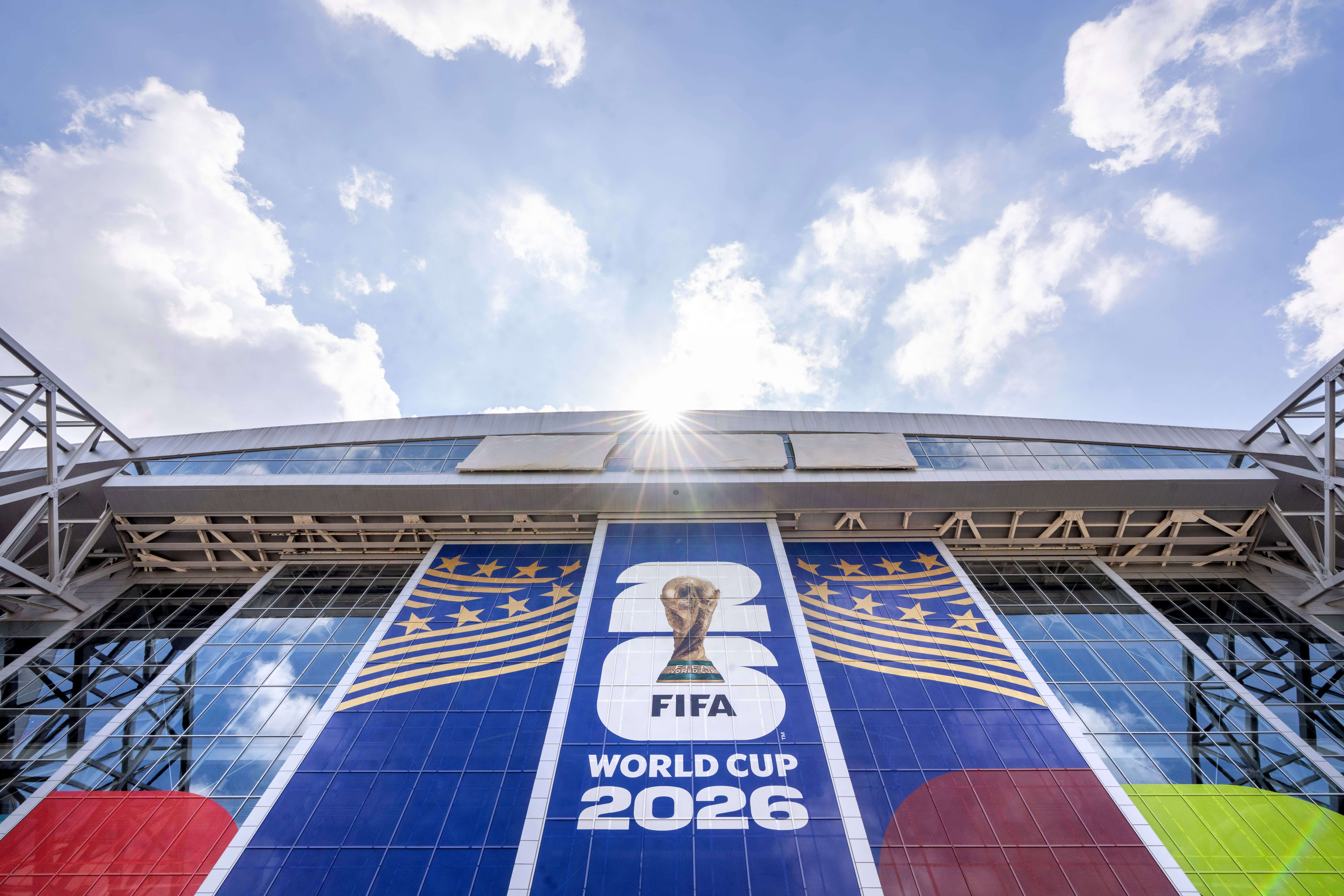 Blick auf das Dallas Stadium in Arlington, Texas, am 3. Juni 2026. Dallas ist eine der Austragungsstädte der FIFA-Weltmeisterschaft 2026, die gemeinsam von den USA, Kanada und Mexiko ausgerichtet wird und vom 11. Juni bis zum 19. Juli stattfindet. EPA/Jeffrey McWhorter
