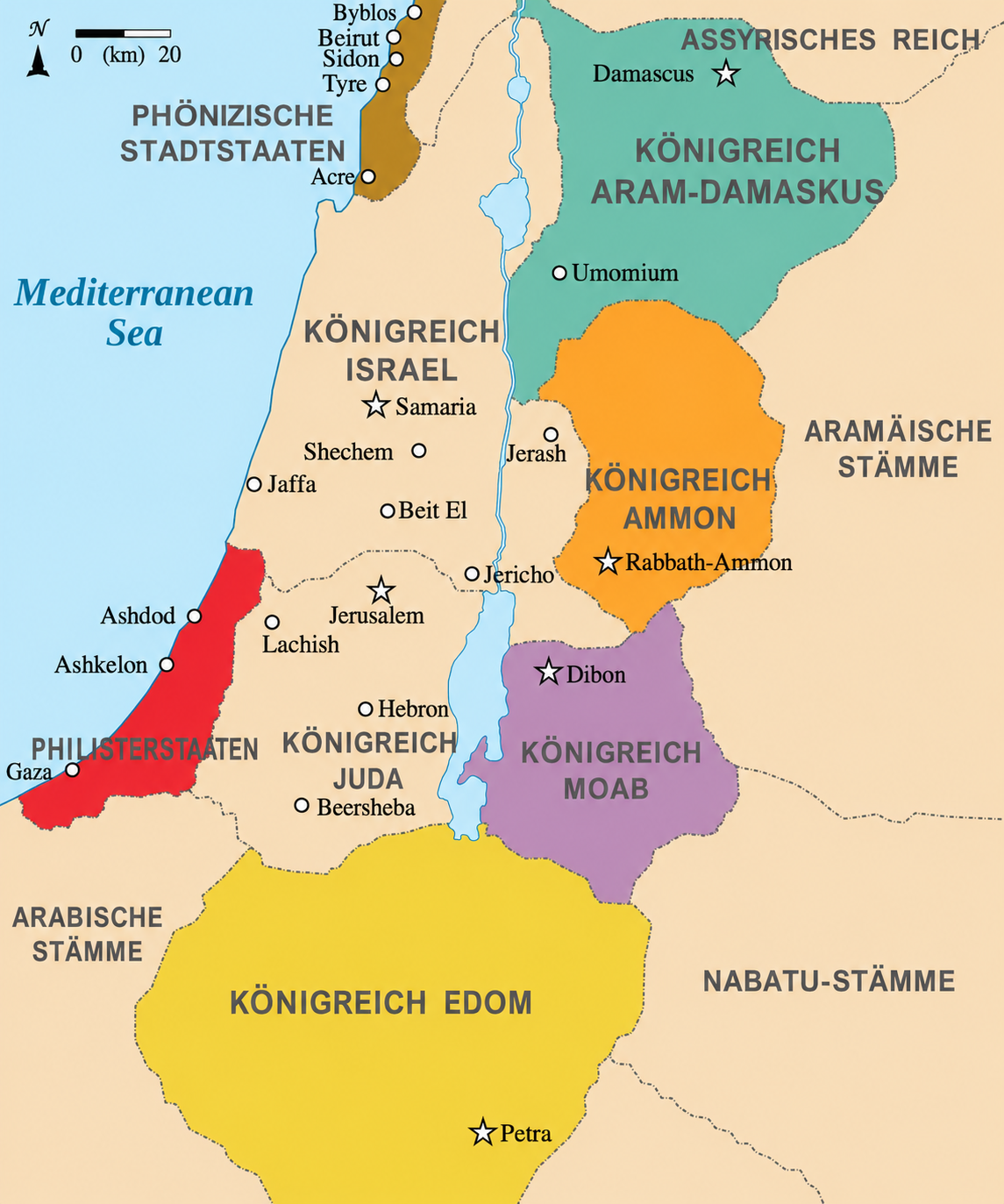Israel und seine Nachbarn. KI-Erstellt