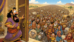 Chukkat: Edom ist nicht erfreut. KI-Erstellt