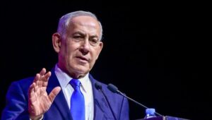 Der israelische Ministerpräsident Benjamin Netanjahu auf der Konferenz „Muni Expo 2026“ in Tel Aviv am 24. Juni 2026. Foto: Avshalom Sassoni/Flash90