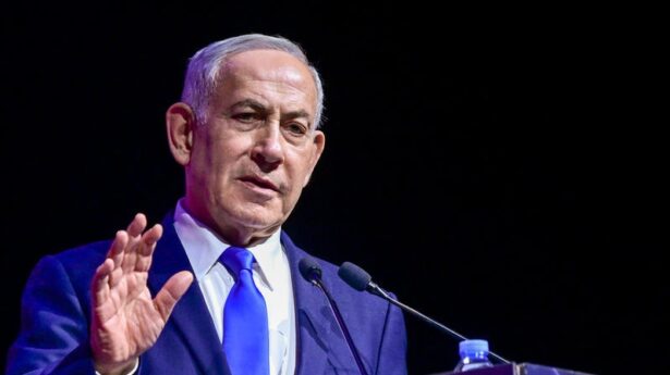 Der israelische Ministerpräsident Benjamin Netanjahu auf der Konferenz „Muni Expo 2026“ in Tel Aviv am 24. Juni 2026. Foto: Avshalom Sassoni/Flash90