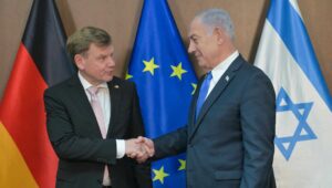 Sicherheitsrat? Der israelische Ministerpräsident Benjamin Netanjahu trifft sich am 11. Mai 2025 im Amt des Ministerpräsidenten in Jerusalem mit dem deutschen Außenminister Johann Wadephul. Foto: Kobi Gideon/GPO.