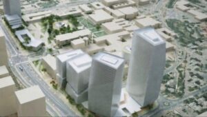 Modell des renovierten Krankenhausgebäudes des Clalit-Soroka Medical Center in Beersheva, 19. Juni 2026. Bildquelle: Clalit-Soroka Medical Center.