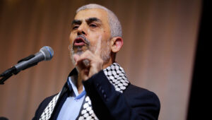 Yahya Sinwar spricht am 4. November 2019 auf einer Konferenz in Gaza-Stadt. Foto: Abed Rahim Khatib/Flash90