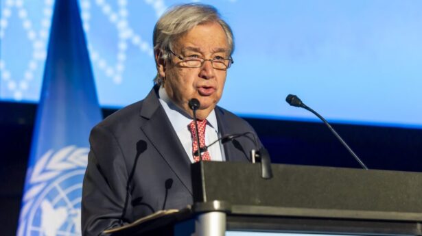 UN-Generalsekretär António Guterres in Genf. Foto: EPA/Salvatore Di Nolfi