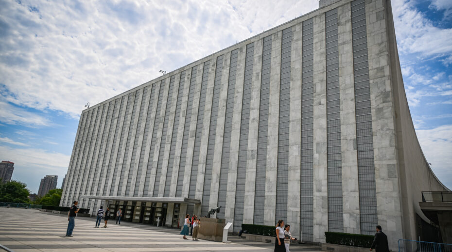 Blick auf das Hauptquartier der Vereinten Nationen in New York City, USA, am 20. August 2026. Foto: Arie Leib Abrams/Flash90
