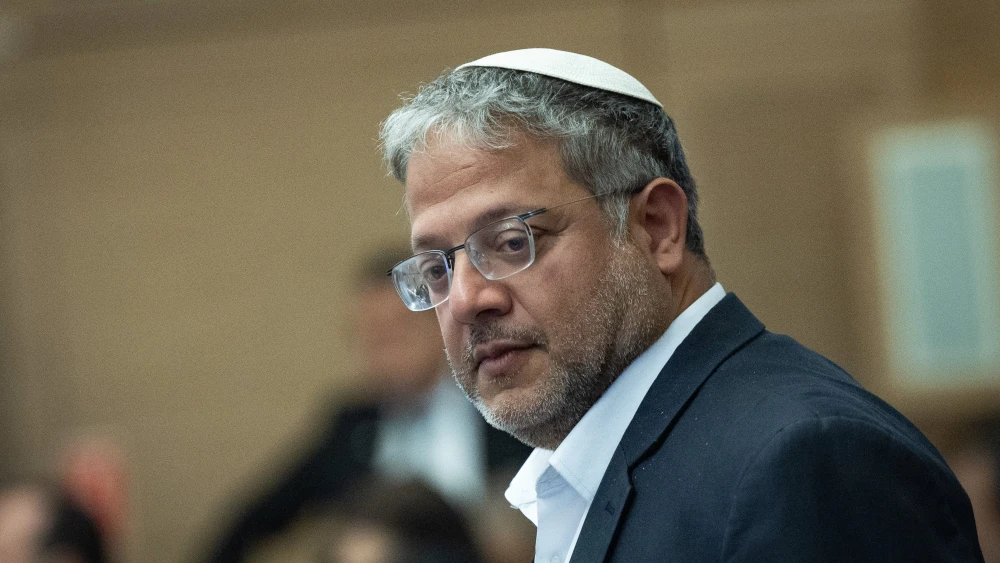 Itamar Ben-Gvir, Israels Minister für nationale Sicherheit, nimmt am 8. Juni 2026 an einer Ausschusssitzung der Knesset in Jerusalem teil. Foto: Yonatan Sindel/Flash90. Yonatan Sindel