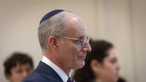 Yechiel Leiter, der israelische Botschafter in Washington, in der Präsidentenresidenz in Jerusalem, 16. Februar 2026. Bildnachweis: Yonatan Sindel/Flash90.