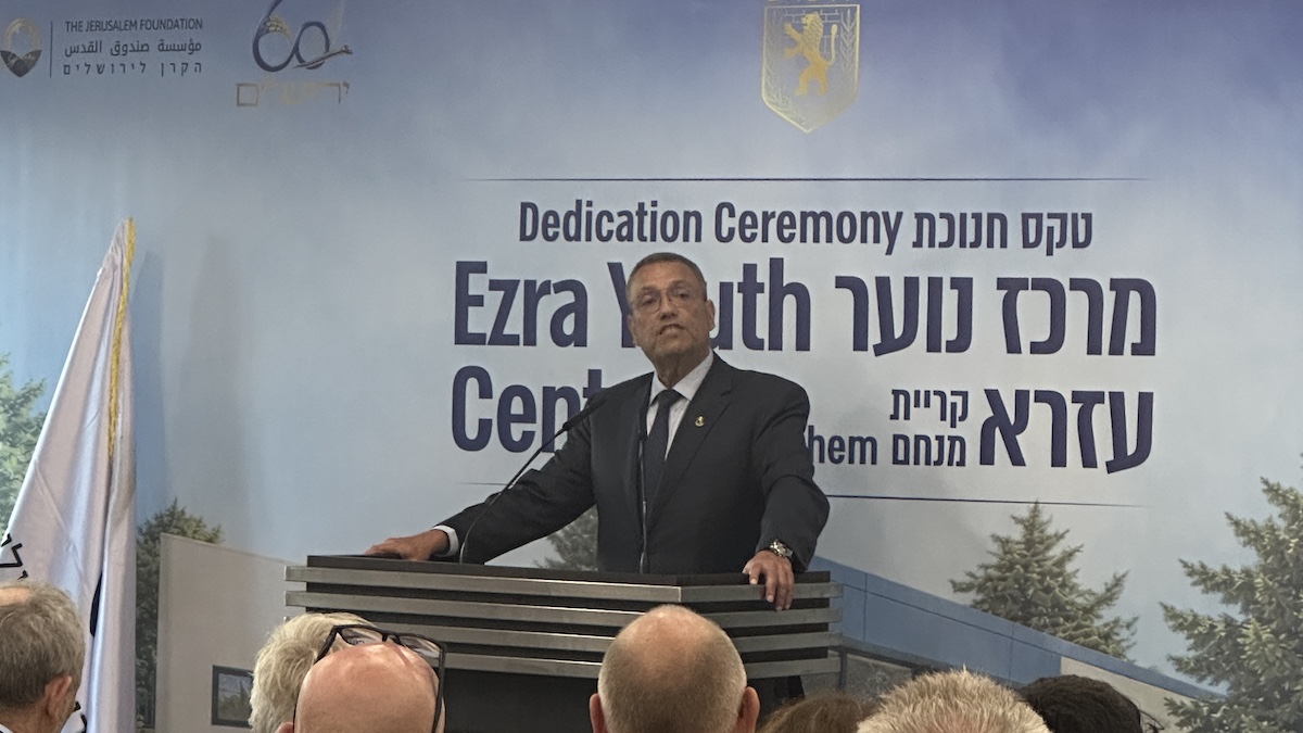 Bürgermeister Moshe Lion dankt den niederländischen christlichen Delegierten für ihre Partnerschaft mit Jerusalem. Foto: Ryan Jones
